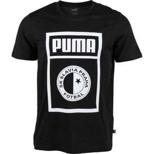 Puma SLAVIA PRAGUE GRAPHIC TEE Tricou de bărbați, negru, mărime imagine
