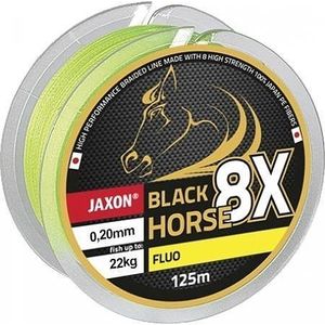 Fir Textil Black Horse PE 8X Fluo 125m Jaxon (Diametru fir: 0.08 mm) imagine