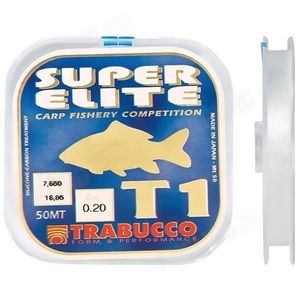 Fir Monofilament Super Elite Carp T1, 50m Trabucco (Diametru fir: 0.12 mm) imagine