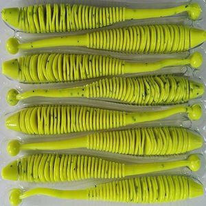 Naluca Evoke Worm Chartreuse 10cm, 8buc/plic Rapture imagine