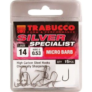 Carlige Silver Specialist 15 buc/ plic Trabucco (Marime Carlige: Nr. 10) imagine