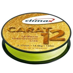 Fir textil Climax Carat 12, galben fluo, 135m (Diametru fir: 0.13 mm) imagine