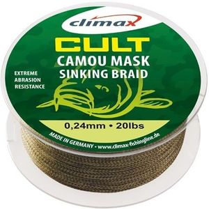 Fir textil Climax Cult Camou Mask Sinking Braid, 1200m (Diametru fir: 0.18 mm) imagine