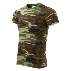 Malfini Camouflage tricou, brown 160g/m2 imagine
