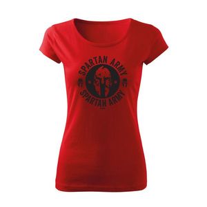 Tricou cu mânecă scurtă pentru femei cu design Spartan Army imagine