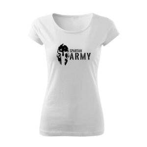 DRAGOWA tricou de damă spartan army, alb 150g/m2 imagine