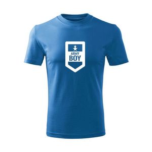 DRAGOWA Tricou de copii scurt Army boy, albastru imagine