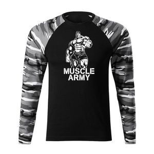 DRAGOWA Fit-T tricou cu mânecă lungă muscle army man, metro160g/m2 imagine