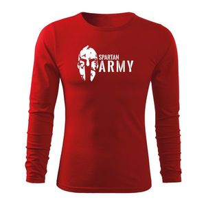 DRAGOWA Fit-T tricou cu mânecă lungă spartan army, rosu 160g/m2 imagine