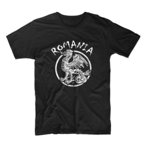 DRAGOWA tricou "dragonul românesc", negru 160g/m2 imagine