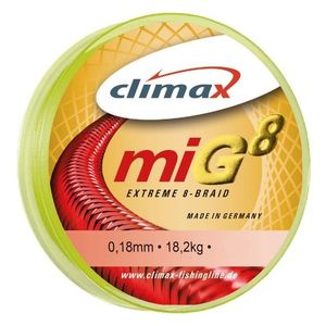 Fir Textil Climax MIG 8, galben fluo, 135m (Diametru fir: 0.12 mm) imagine