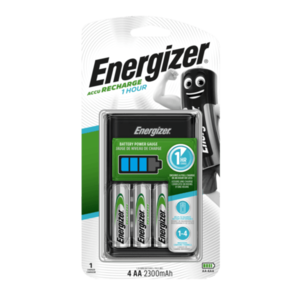 Încărcător de baterie Energizer ENR 1HR Încărcător EU + 4AA 2300 mAh imagine