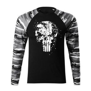 DRAGOWA Fit-T tricou cu mânecă lungă Frank The Punisher, metro 160g/m2 imagine