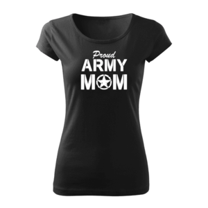 DRAGOWA tricou de damă army mom, negru 150g/m2 imagine