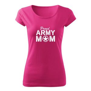 DRAGOWA tricou de damă army mom, roz150g/m2 imagine
