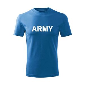 DRAGOWA Tricou de copii scurt Army, albastru imagine