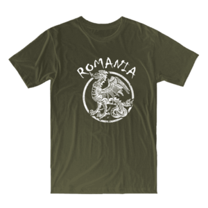 DRAGOWA tricou "dragonul românesc", oliv 160g/m2 imagine
