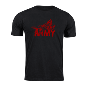Tricou scurt DRAGOWA spartan army RedNabis, negru 160g/m2 imagine