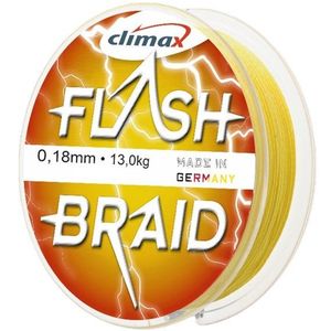 Fir textil Climax Flash Braid, galben fluo, 100m (Diametru fir: 0.25 mm) imagine