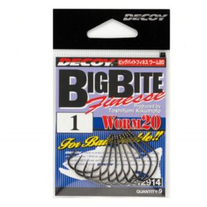 Carlige Offset Decoy Worm 20 Big Bite Finesse (Marime Carlige: Nr. 1) imagine