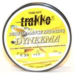 Fir Textil Trakko Dyneema Performance, verde fluo, 100 m (Diametru fir: 0.10 mm) imagine