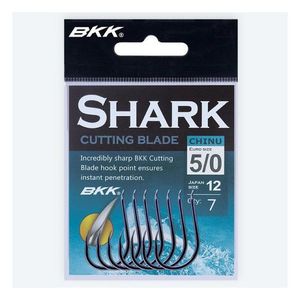 Carlige BKK Chinu Shark, Black Nickel (Marime Carlige: Nr. 2) imagine