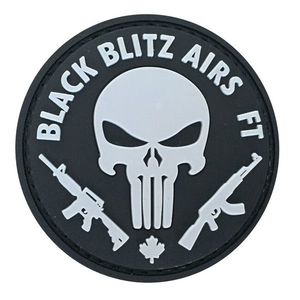 WARAGOD Petic 3D Black Blitz Airs FT Punisher 6cm imagine