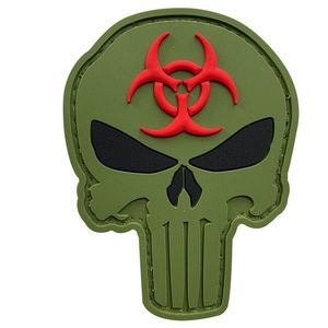 WARAGOD Petic 3D Punisher Biohazard OG 7.5x5.6cm imagine