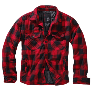 Brandit Lumberjacket bunda, roşu cu negru imagine