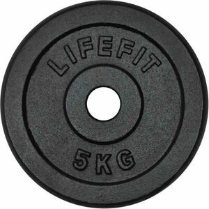 Lifefit DISC DE GREUTATE 5KG 30MM Disc de greutate, negru, veľkosť 5 KG imagine