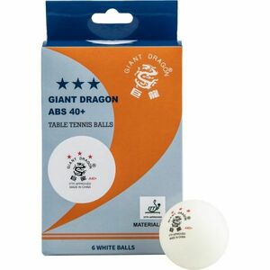 Giant Dragon WHT PI PO Mingi tenis de masă, alb, mărime imagine