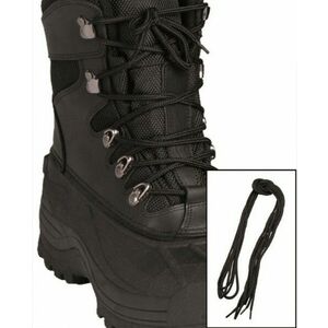 Șireturi pentru pantofi Mil-Tec Pe, negru 180cm imagine