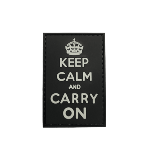 Petic WARAGOD Keep Calm and Carry On PVC imagine