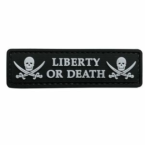 Petic WARAGOD Liberty or Death PVC negru alb imagine