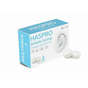 Dopuri de urechi din silicon HASPRO 6P, albe imagine