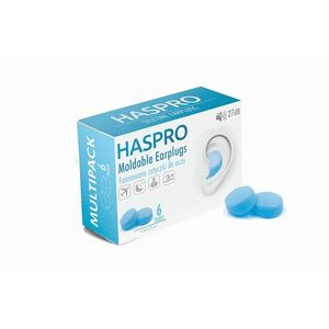 Dopuri de urechi din silicon HASPRO 6P, albastre imagine