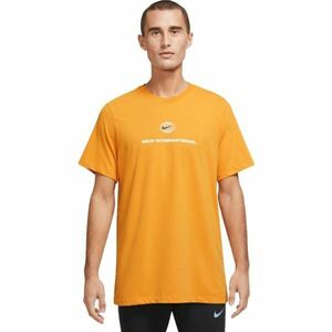 Nike U NK DF TEE RUN DIVISION SU22 Tricou bărbați, portocaliu, mărime imagine