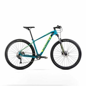 Bicicleta de munte cu cadru din Carbon Romet Monsun LTD Turcoaz/Albastru 2022 imagine