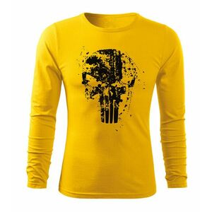 DRAGOWA Fit-T tricou cu mânecă lungă Frank The Punisher, galben 160g/m2 imagine