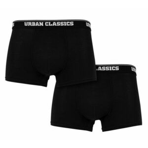 Urban Classics Boxeri bărbătești, 2-PACK, negri imagine