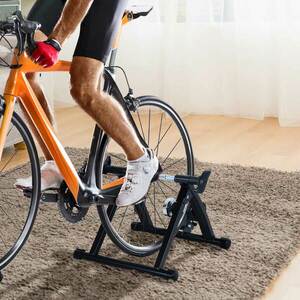 HomCom, suport rola pentru bicicleta si antrenamente, negru, 54.5 x 47.2 x 39.1cm | Aosom Ro imagine