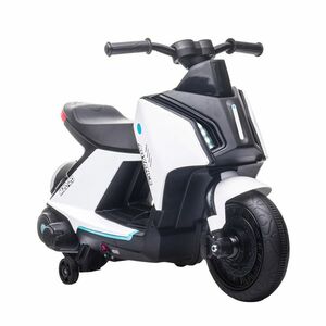 HOMCOM motocicleta electrica pentru copii 6V, alba | AOSOM RO imagine