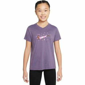 Nike DRI-FIT ESSENTIAL+ Tricou pentru fete, mov, mărime imagine