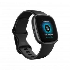 Ceas activity tracker Fitbit Versa 4, GPS, NFC, Bluetooth, Waterproof (Negru) imagine
