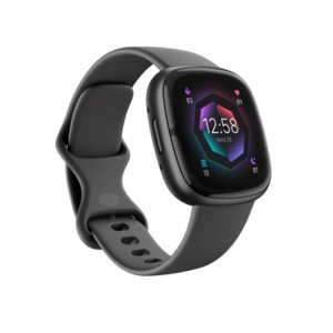 Ceas activity tracker Fitbit Sense 2, GPS, NFC, Bluetooth, Waterproof (Gri) imagine