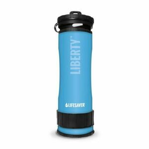 Filtru Lifesaver și sticlă de apă pentru curățare, 400ml, albastră imagine