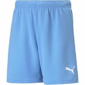 Puma TEAMRISE SHORT JR Pantaloni scurți juniori, albastru deschis, mărime imagine