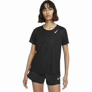 Nike DF RACE TOP SS W Tricou alergare damă, negru, mărime imagine