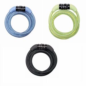 Antifurt Master Lock cablu spiralat cu cifru 1.20m x 8mm - diverse culori imagine