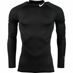 Nike NP DF TIGHT LS MOCK M Tricou de antrenament bărbați, negru, mărime imagine